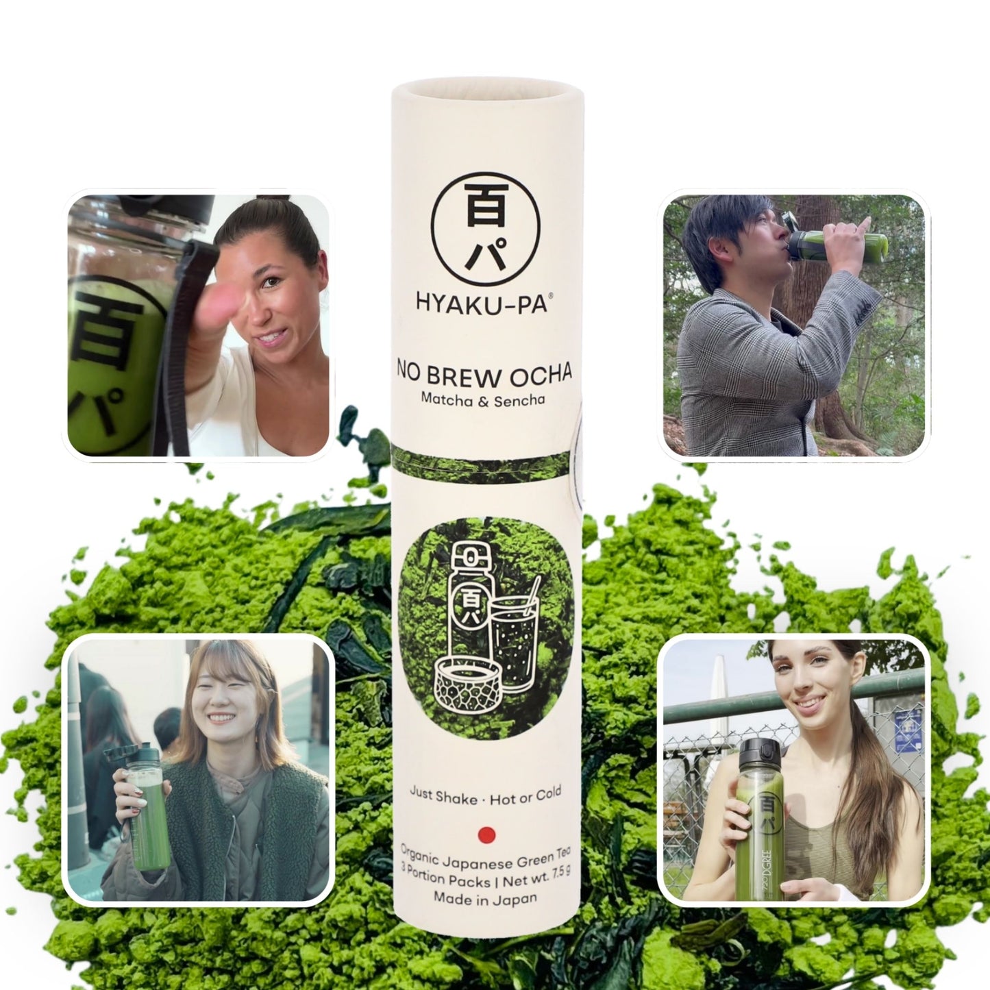 HYAKU-PA NO BREW OCHA  (Matcha & Sencha)