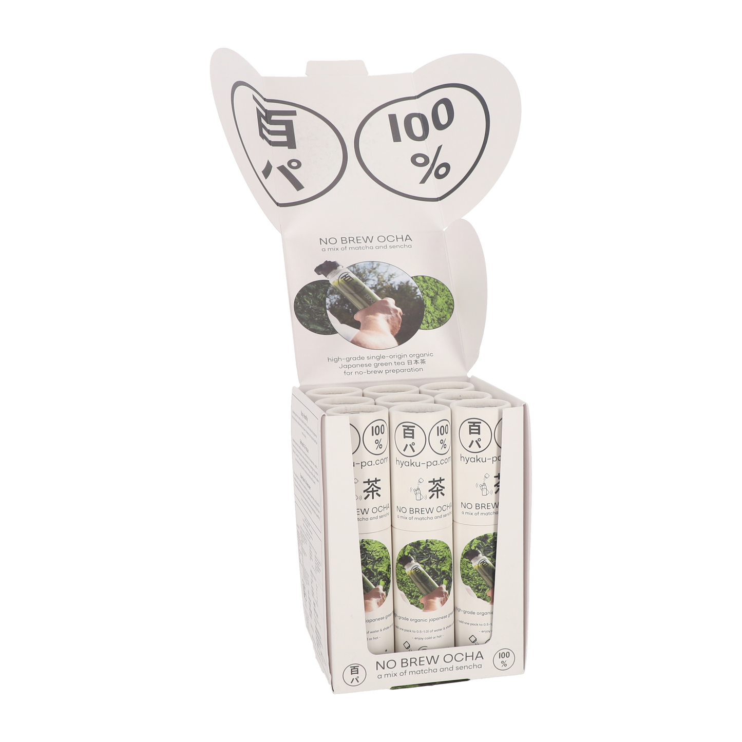HYAKU-PA NO BREW OCHA (Display Box with 9 Tubes)