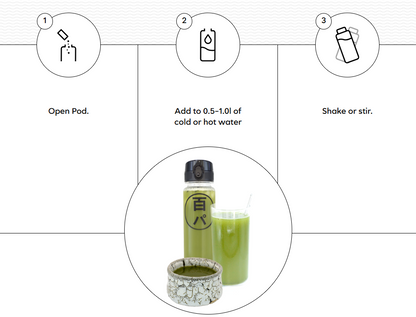 HYAKU-PA NO BREW OCHA (Display Box with 9 Tubes)