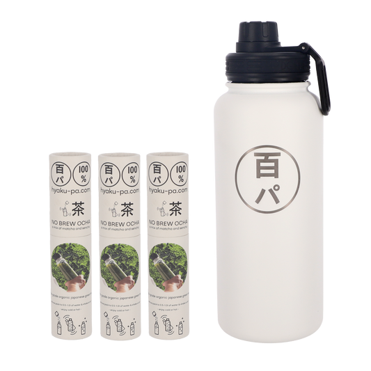 HYAKU-PA STEEL BOTTLE SET (3 Tubes + Steel Flask)